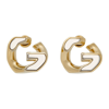 GIVENCHY GOLD & SILVER G CHAIN EARRINGS
