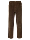 Kenzo Cotton Corduroy Cropped Trousers In Brown