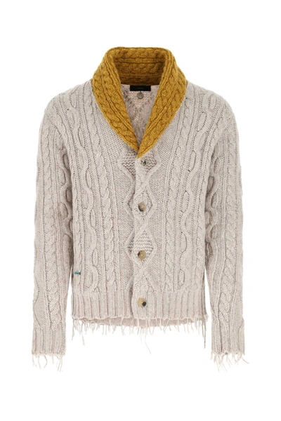 Alanui San Pedro Shawl-collar Virgin Wool And Cashmere-blend Cardigan In Neutrals