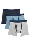 Ted Baker Cotton Stretch Boxer Briefs In Nvy/provblu/gyh
