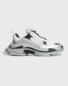 Balenciaga Triple S Low Top Sneaker In Greydarkgreyblack