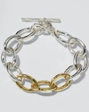 Ippolita Silver And Gold Chimera Classico Sculptured Bracelet In Sg