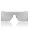 Dior Club M1u Sunglasses In White/mirror