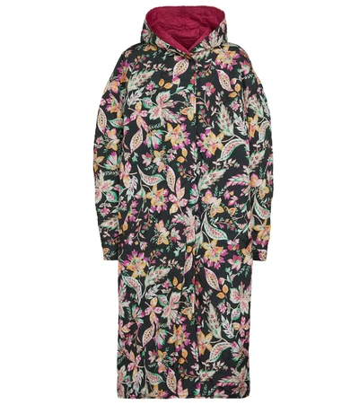 Isabel Marant Étoile Dean Reversible Floral Raincoat In Multicolor