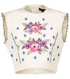 ISABEL MARANT CLARISSE EMBROIDERED SILK TOP,P00604960
