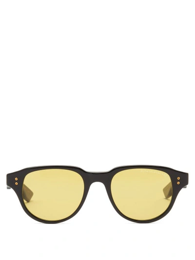 Dita Eyewear Telehacker D-frame Acetate Sunglasses In Black