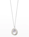Ippolita 925 & 18k Chimera Rock Candy Large Teardrop Pendant Necklace W/ Diamonds, 16-18" In Mopdia