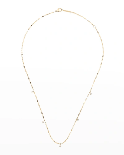 Lana Solo Partial Hanging Multi-rain Diamond Necklace In Yellow