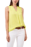 VINCE CAMUTO RUMPLED SATIN BLOUSE