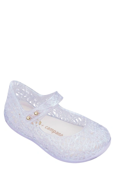 Mini Melissa Kids' 'campana' Mary Jane Flat In Clear