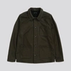 ASKET THE WOOL OVERSHIRT KHAKI GREEN