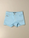 Diesel Kids' Jeans Shorts In 5pocket Denim In Gnawed Blue