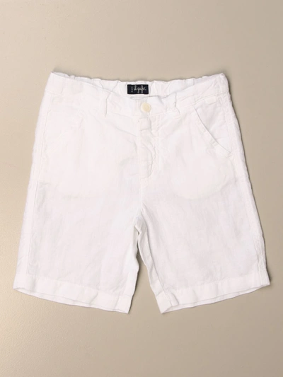 Il Gufo Kids' Straight-leg Chino Shorts In White