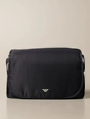 Emporio Armani Diaper Bag Mama's Bag  In Nylon With Logo In Blue