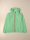 K-way Little Boy's & Boy's Claude Hooded Windbreaker Jacket In Mint