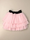 Balmain Elasticated Waist Skirt In Pink In Pink