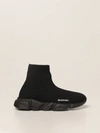 Balenciaga Speed Low-top Trainer Sock Sneakers, Toddler/kids In Black