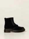 DR. MARTENS' 1460 T BOOTS IN PATENT LEATHER,345176002