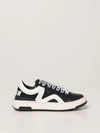 Msgm Teen Logo-laces Low-top Sneakers In Black