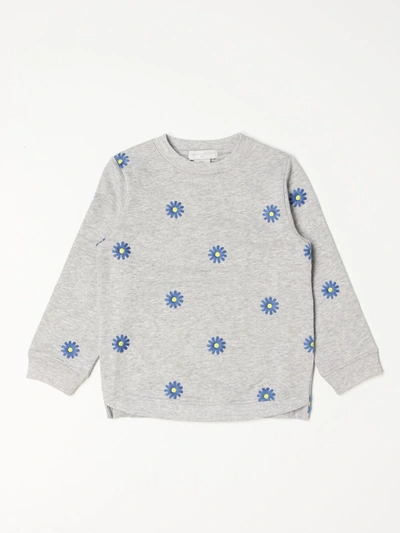 Stella Mccartney Kids' Little Girl's & Girl's Daisy Embroidered Sweatshirt In Grey