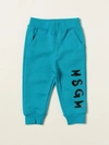 Msgm Babies' Trousers  Kids Kids In Gnawed Blue