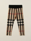 Burberry Girls' Gina Vintage Check Leggings - Little Kid, Big Kid In Beige