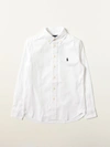 Polo Ralph Lauren Kids' Basic Cotton Shirt In White