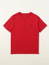 Polo Ralph Lauren Teen Boys Red Cotton T-shirt In Red