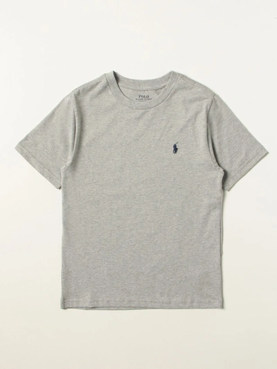 Polo Ralph Lauren Tshirt With Pony Logo In Grey