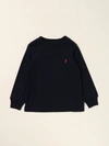 Polo Ralph Lauren Kids' Cotton Sweatshirt In Navy