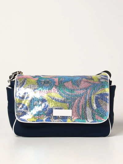 EMILIO PUCCI DIAPER BAG IN FABRIC WITH SEQUINS C21308012