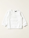 Balmain Babies' Cotton Sweatshirt With Logo In White