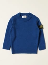Stone Island Sweater  Junior Kids Color Blue 1