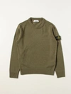 Stone Island Junior Sweater  Kids Color Military