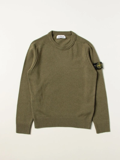 Stone Island Junior Sweater  Kids Color Military