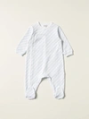 GIVENCHY LONG GIVENCHY COTTON ONESIE WITH LOGO,C24309125