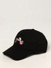 OFF-WHITE BASEBALL CAP WITH EMBROIDERED FLOWER LOGO,348622002