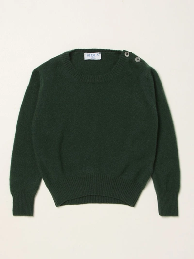 Siola Babies' Cashmere Jumper In Green