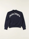PALM ANGELS SWEATER PALM ANGELS KIDS COLOR NAVY,348791045