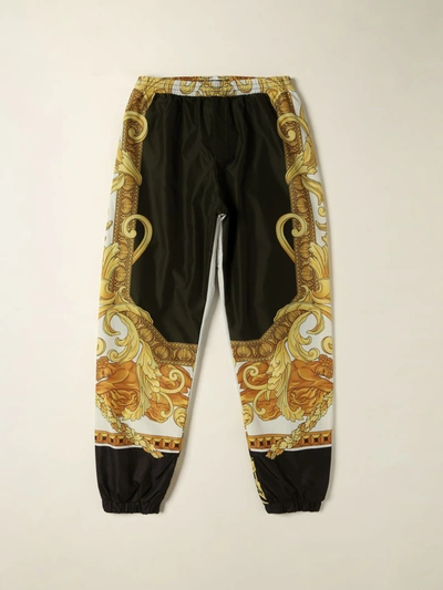 Young Versace Kids' Young Wide Trousers In Multicolor