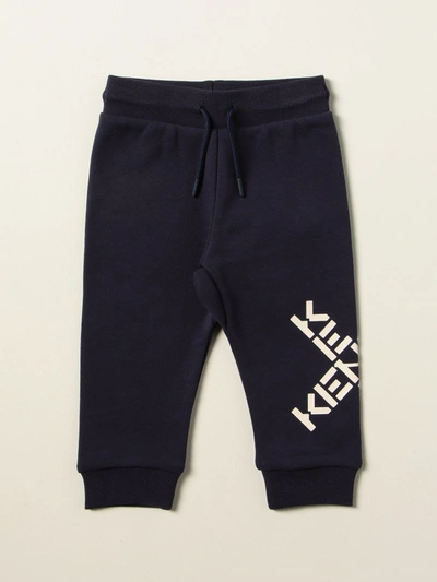 Kenzo Babies'  Junior Logo 慢跑裤 In Blue