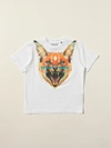 Marcelo Burlon County Of Milan White Cotton T-shirt With Print In White