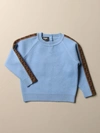 FENDI WOOL PULLOVER WITH FF BANDS,B45973011