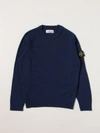 Stone Island Junior Sweater  Kids Color Royal Blue