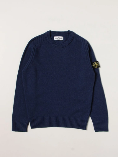 Stone Island Junior Sweater  Kids Color Royal Blue