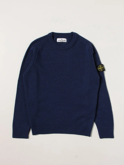 Stone Island Junior Jumper  Kids Colour Royal Blue