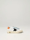 GOLDEN GOOSE MAY GOLDEN GOOSE LEATHER TRAINERS,347523001