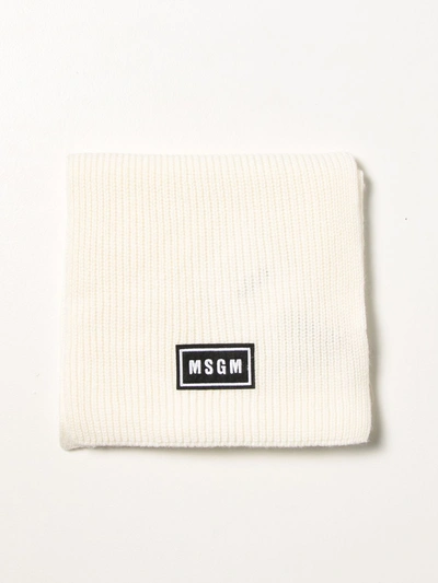 Msgm Scarf  Kids Kids Color White