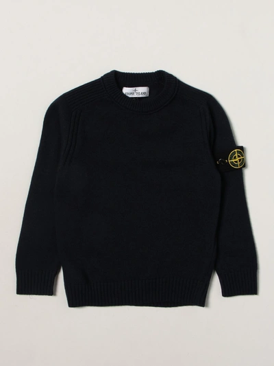 Stone Island Jumper  Junior Kids In Blue