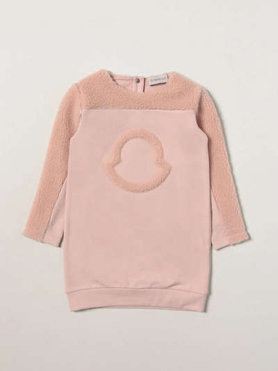 Moncler Babies' Sweatshirt Dress With Big Bear Logo
